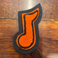 CHENILLE MUSICAL NOTE PATCH