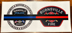 BURNSVILLE POLICE & FIRE CAR DECAL