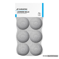 LACROSSE BALLS - 6-PACK - WHITE