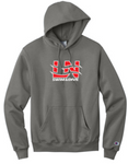 LN BOYS SWIM & DIVE CHAMPION POWERBLEND HOODED SWEATSHIRT