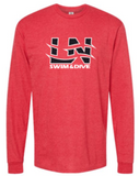 LN BOYS SWIM & DIVE HEAVYWEIGHT JERSEY LONG SLEEVE T-SHIRT