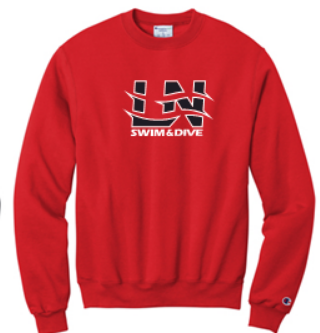 LN BOYS SWIM & DIVE CHAMPION POWERBLEND CREWNECK SWEATSHIRT