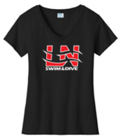 LN BOYS SWIM & DIVE WOMEN'S V-NECK TEE