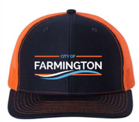 CITY OF FARMINGTON TRUCKER HAT W/EMBROIDERY