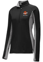 FARMINGTON VOLLEYBALL CLUB LADIES SPORT-WICK STRETCH CONTRAST 1/4 ZIP PULLOVER