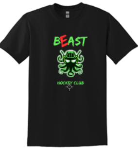 BEAST HOCKEY YOUTH 50/50 COTTON/POLY TEE