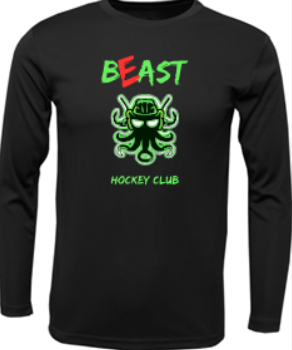 BEAST HOCKEY YOUTH EXTEME-TEK LONG SLEEVE T-SHIRT