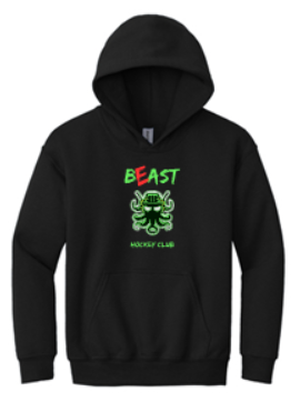 BEAST HOCKEY YOUTH HEAVY BLEND PULLOVER HOODED SWEATSHIRT