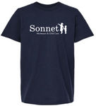 SONNETT YOUTH FINE JERSEY T-SHIRT-NAVY