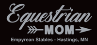 EMPYREAN STABLES "EQUESTRIAN MOM" CHAMPION POWERBLEND CREWNECK SWEATSHIRT
