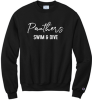 LN GIRLS SWIM & DIVE CHAMPION POWERBLEND CREW - PUFF DESIGN