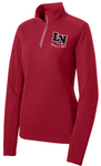 LN GIRLS SWIM & DIVE LADIES SPORT-WIK TEXTURED 1/4 ZIP