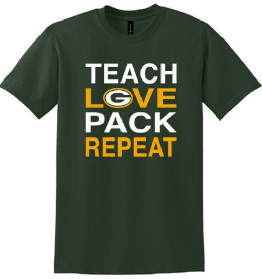 TEACH LOVE PACK 50/50 COTTON/POLY TEE