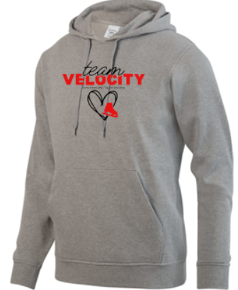 BMVFSC ADULT TEAM VELOCITY HOODED SWEATSHIRT - GREY