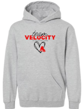 BMVFSC YOUTH TEAM VELOCITY HOODED SWEATSHIRT - GREY