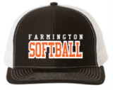 FHS SOFTBALL TRUCKER HAT W/EMBROIDERY