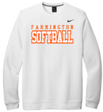 FHS SOFTBALL EMBROIDERED NIKE CLUB CREWNECK