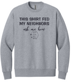 GRACE FILLED TABLE ADULT HEAVYWEIGHT SWEATSHIRT (3 colors available)