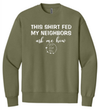 GRACE FILLED TABLE ADULT HEAVYWEIGHT SWEATSHIRT (3 colors available)