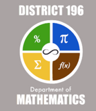 DISTRICT 196 MATHEMATICS LONG SLEEVE CORE COTTON TEE (7 COLORS)