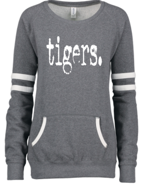 LADIES VARSITY FLEECE CREWNECK PULLOVER