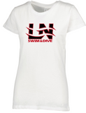 LN BOYS SWIM & DIVE LADIES ESSENTIAL CREWNECK TEE