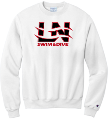 LN BOYS SWIM & DIVE CHAMPION POWERBLEND CREWNECK SWEATSHIRT