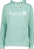SONNET LADIES LONG SLEEVE FUNNEL NECK HOODED TEE