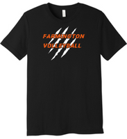 FARMINGTON VOLLEYBALL CLUB BLACK UNISEX JERSEY TEE