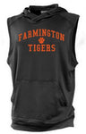 SLEEVELESS CROSSOVER HOODIE