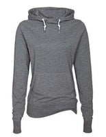 LADIES LONG SLEEVE FUNNEL NECK HOODED TEE