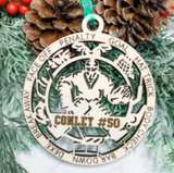 FHS BOYS HOCKEY CUSTOM HOLIDAY ORNAMENT