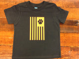 TODDLER TEE WITH SCREEN PRINTED DESIGN