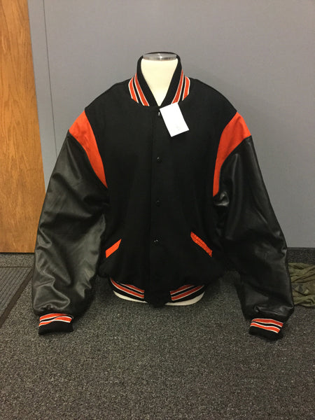 Custom Vinyl Sleeve Varsity Letterman Jacket.