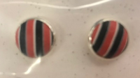 FARMINGTON VOLLEYBALL CLUB VOLLEYBALL & PAW EARRINGS