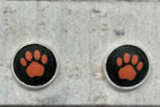 FARMINGTON VOLLEYBALL CLUB VOLLEYBALL & PAW EARRINGS