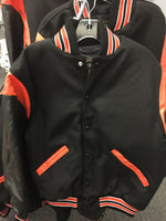 LETTER JACKET WITH LEATHER SLEEVES