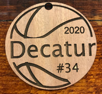 CUSTOM PERSONALIZED SPORTS ORNAMENT