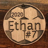 CUSTOM PERSONALIZED SPORTS ORNAMENT