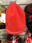 REVERSIBLE FLEECE BEANIE-RED/WHITE