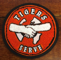 CHENILLE TIGERS SERVE PATCHES